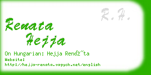 renata hejja business card